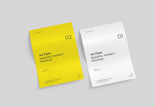 Modern Flyer Mockup Set