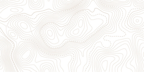 abstract diagram discovery topographic map banner texture background.Geographic line map with elevation assignments. Contour background geographic grid. Vector illustration. © NAZMA