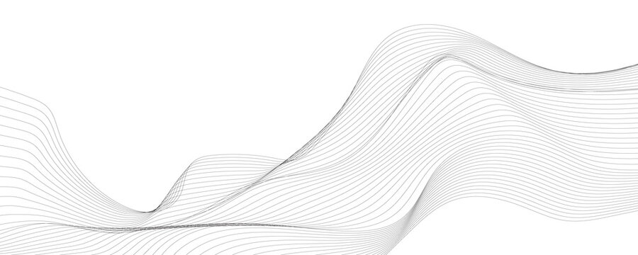Abstract wavy lines illustration. 