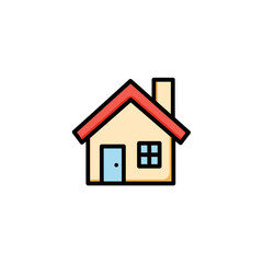Fototapeta premium Simple House Icon vector illustration
