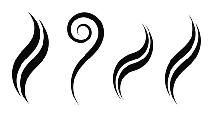 Obraz premium Swirling Abstract Vector Illustration with Curved Lines