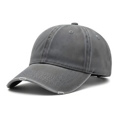 Fototapeta premium gray baseball cap vector illustration, flat design