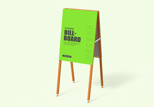 Stand Billboard Mockup PSD