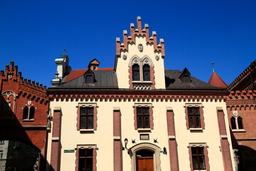 Obraz premium Historic European Building Facade, Krakow, Poland