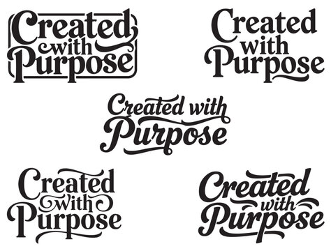 CREATED WITH PURPOSE SILHOUETTE