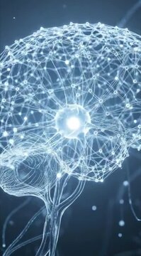 Brain activity visualization with neural network.