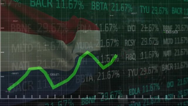 Animation of data processing over african american male basketball player at gym