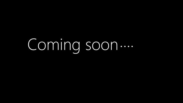 Coming Soon Text Animation, Clean Minimal Typography, Teaser Title Loop