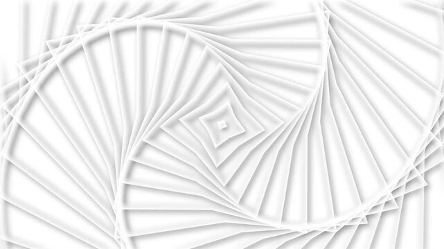 Paper spiral folds pattern background animation