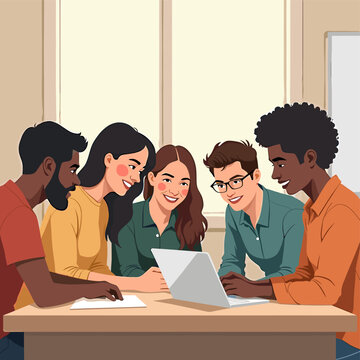 This image conveys a sense of concentration and productivity. It's ideal for illustrating remote work, digital learning, or modern office environments