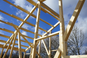 Fototapeta premium Holzbau