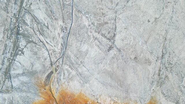 Aerial view of abstract earth textures and patterns