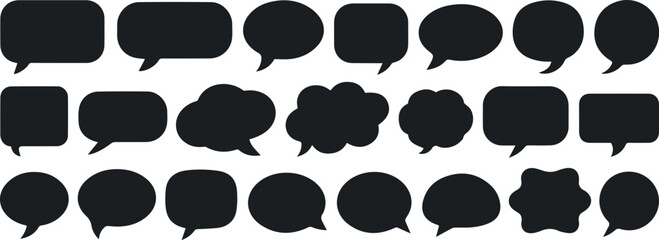 Fototapeta premium Chat bubble collection for messaging apps