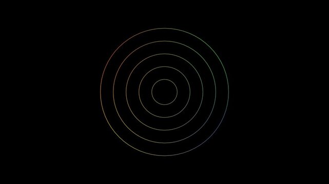 Small glowing circle against a dark void in space, Minimalist and elegant glowing circle, Great for abstract and digital art.