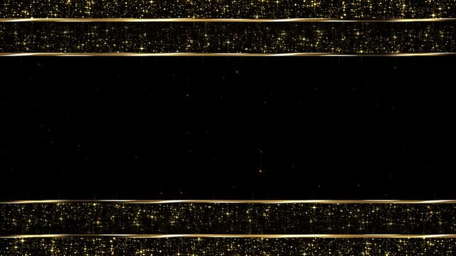 Elegant Particle Frame Gold Awards Trailer Titles Cinematic Openers Luxury Intro Background Loop