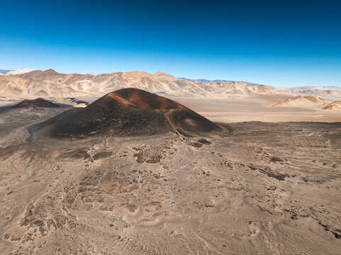 Majestic volcanic landscape in Argentina's Puna