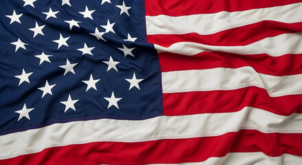 Obraz premium Celebrating america independent day patriotic spirit with american flag on display