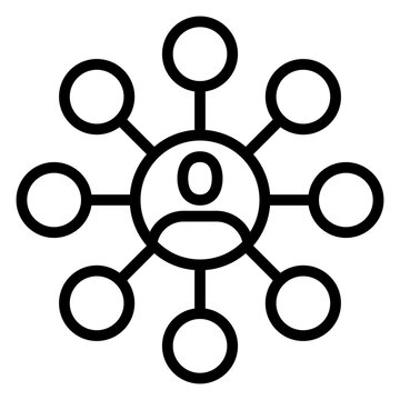 group icon line vector logo,  business people,
