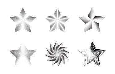 Obraz premium Pop art halftone starburst set with dotted light rays and grunge glow effect vector.