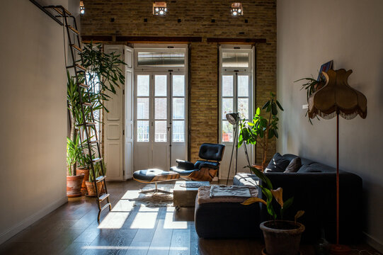 Living room in loft style