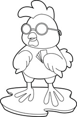 Chicken Poker Poker cards Card game Animal Vector Graphic Art Illustration