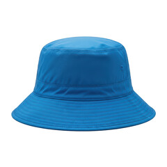 Fototapeta premium A blue bucket hat on a white background isolated on transparent background