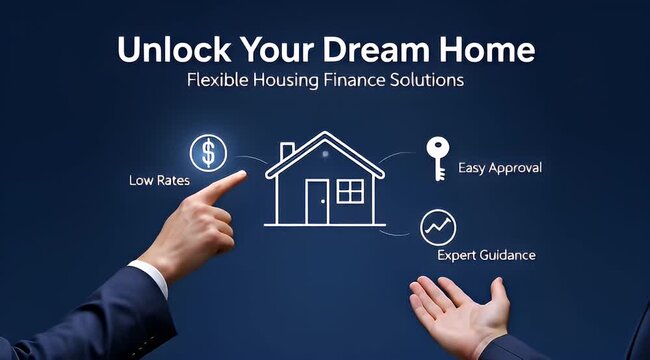 Conceptual image showcasing the process of acquiring a dream home with ease