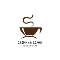 Obraz premium coffee logo icon vector image