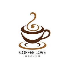 Obraz premium coffee logo icon vector image