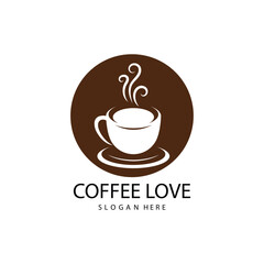 Obraz premium coffee logo icon vector image