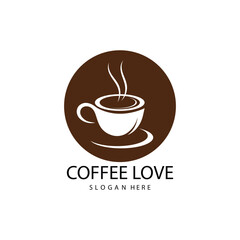 Obraz premium coffee logo icon vector image
