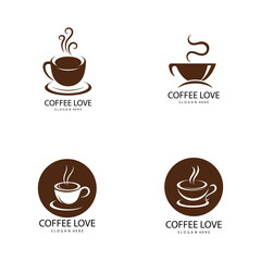 coffee logo icon vector image