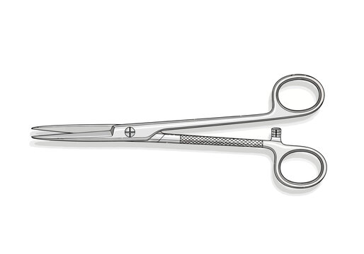 Medical Scissors Surgical Instrument Tool.