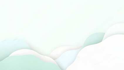 Obraz premium layered pastel mint abstract background modern aesthetic 