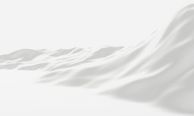 Obraz premium White snow mountain landscape. Snowy hill. Cold environment