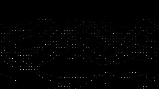 Blinking particles led 8 Bit abstract digital background. 4k seamless loop
