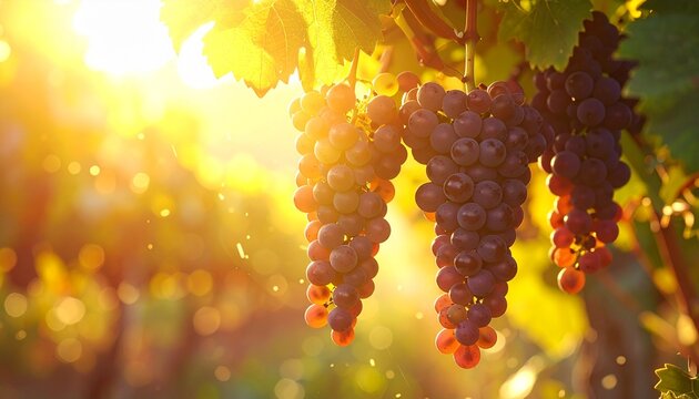 Grapes sunlight