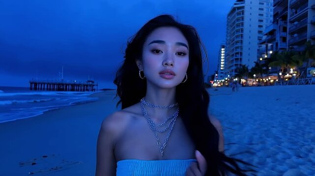 健康的な魅力を持つアジア人女性