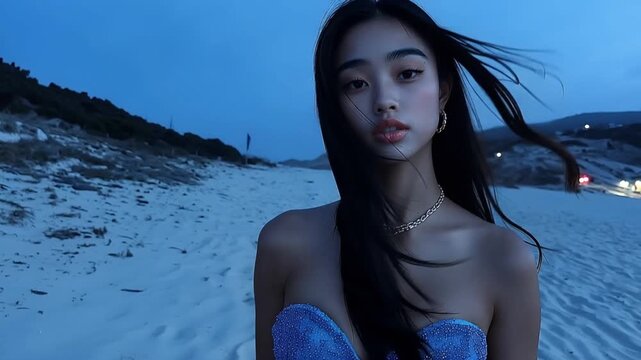 健康的な魅力を持つアジア人女性
