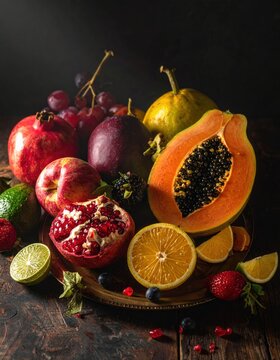 Fresh fruit still life