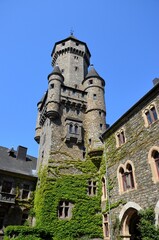 Obraz premium Braunfels, Germany 08.08.2020: Braunfels, Germany 08.08.2020: Main tower of Braunfels castle in Germany