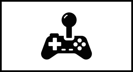 Black and white video game controller. © marsudi