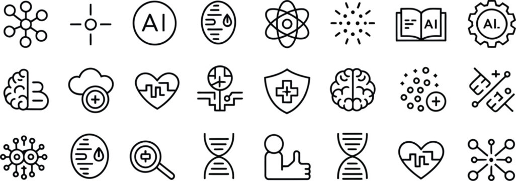 Collection of various icons and symbols