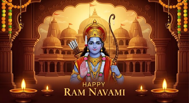 Happy Ram Navami - Celebration of Lord Rama.