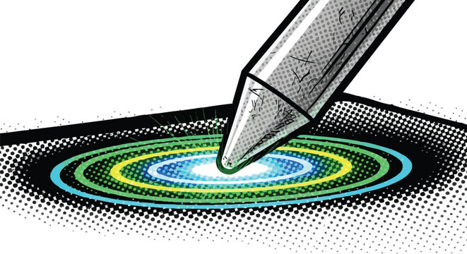 Precision Digital Interaction Concept Representing Cutting-Edge Design Innovation and User Experience Strategy for Creative Agencies