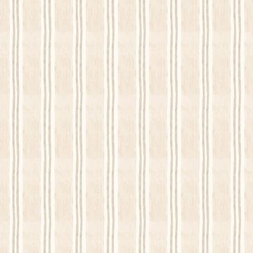 Thin vertical stripe seamless pattern in soft beige and brown