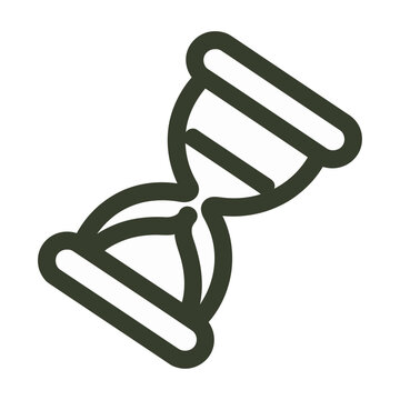 A vector illustration of a twisted DNA strand depicted in a minimalist design