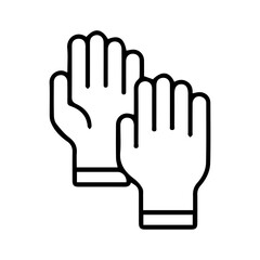 Obraz premium Protective Gloves Symbol