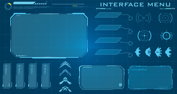 Modern Game UI HUD Dashboard Layout Template