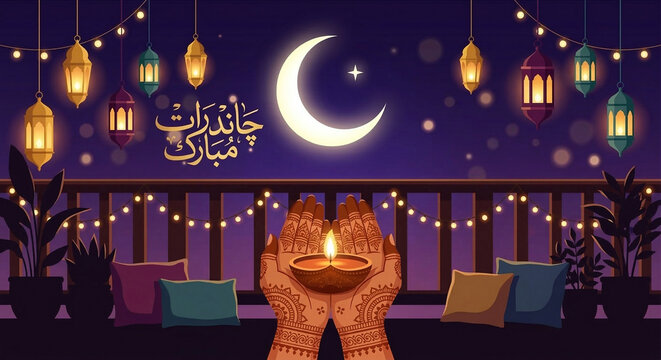 Chand Raat Mubarak Status